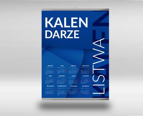KALENDARZ ŚCIENNY LISTWA
